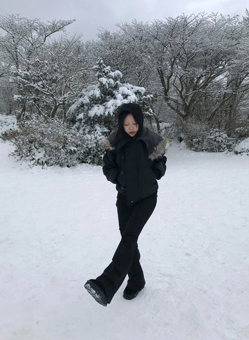 BANEL KNIT HOOD ZIP-UP